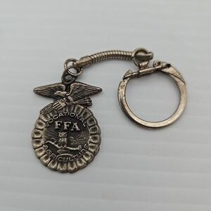 Vintage Future Farmers of America FFA Farming Agriculture Farm Metal Keychain